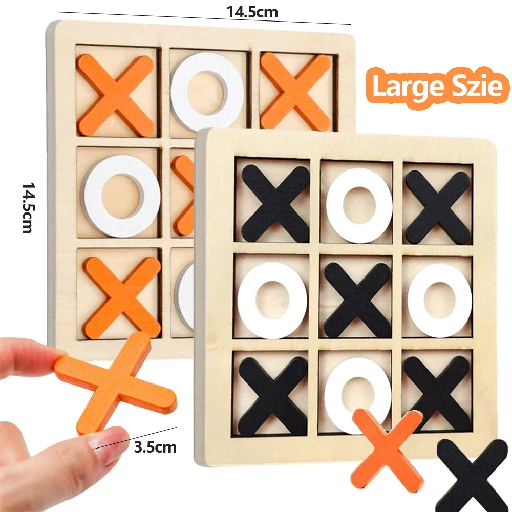 Board Game Idea - Wooden XO Tic Tac Toe Game