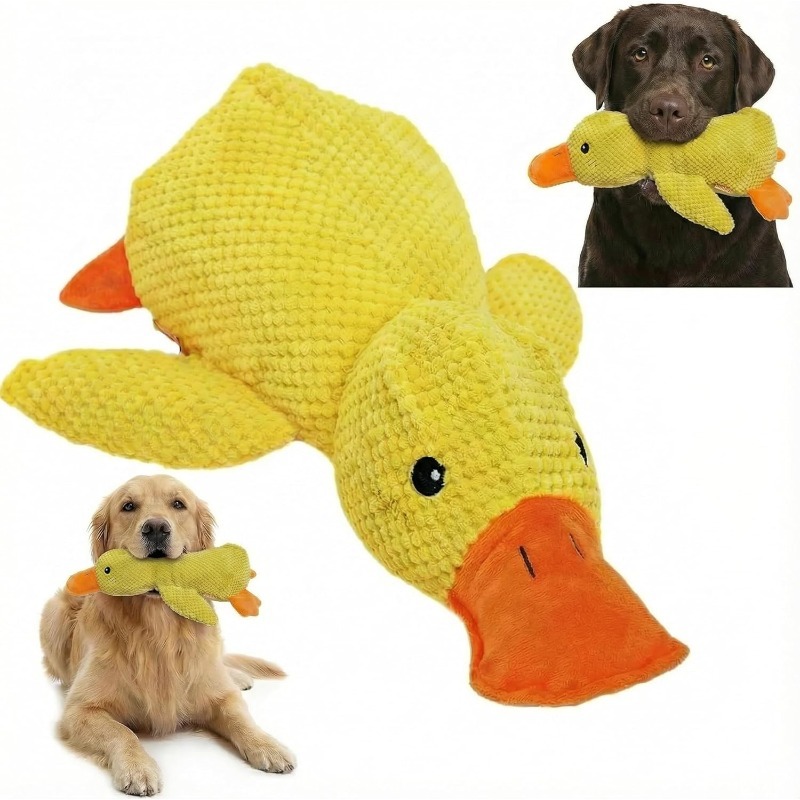 Board Game Quacks - Piece Plush Calming Duck Dog Toy,