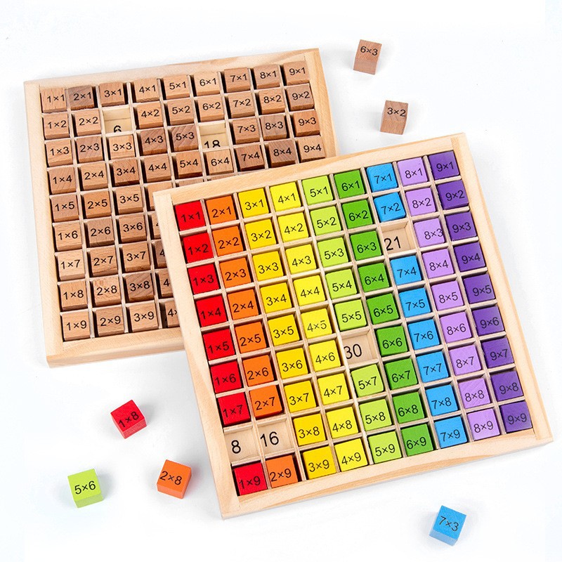 Board Game Land - Montessori Children Educational Toys Wooden Multiplication