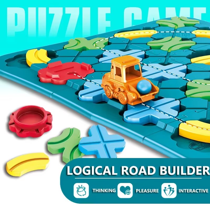 Board Game Idea - Road Maze Montessori Logic Road Builder