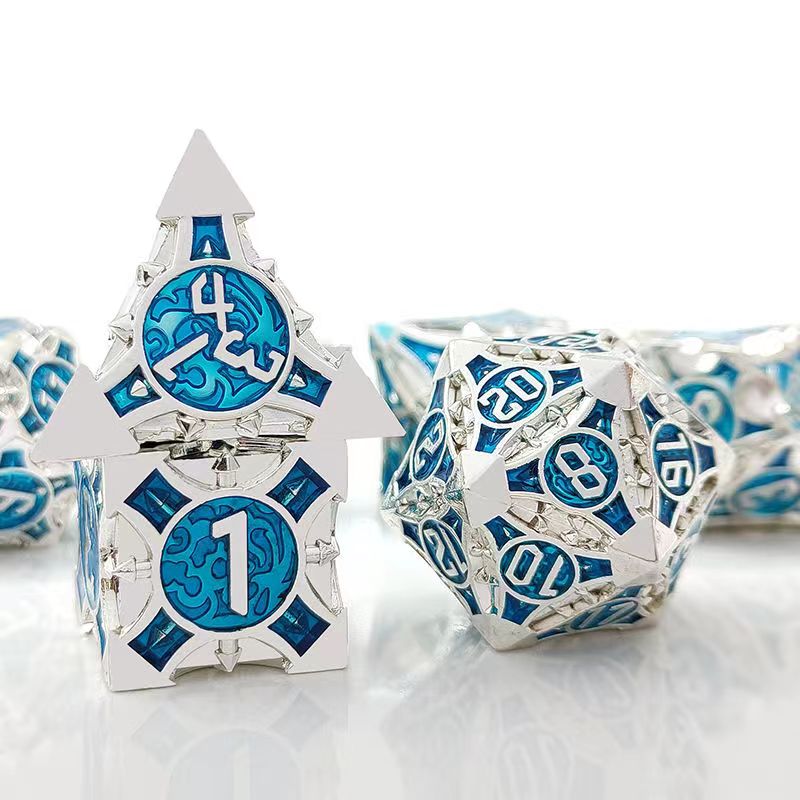 7 Pcs Cosplay D4-D20 DND Brass - đánh giá và giá Board Game Rpg