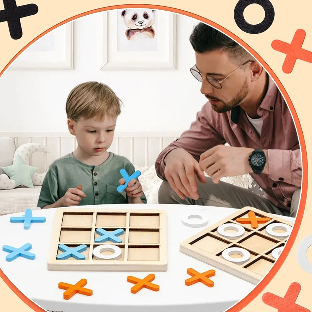 Wooden XO Tic Tac Toe Game Min - đánh giá và giá Board Game Idea