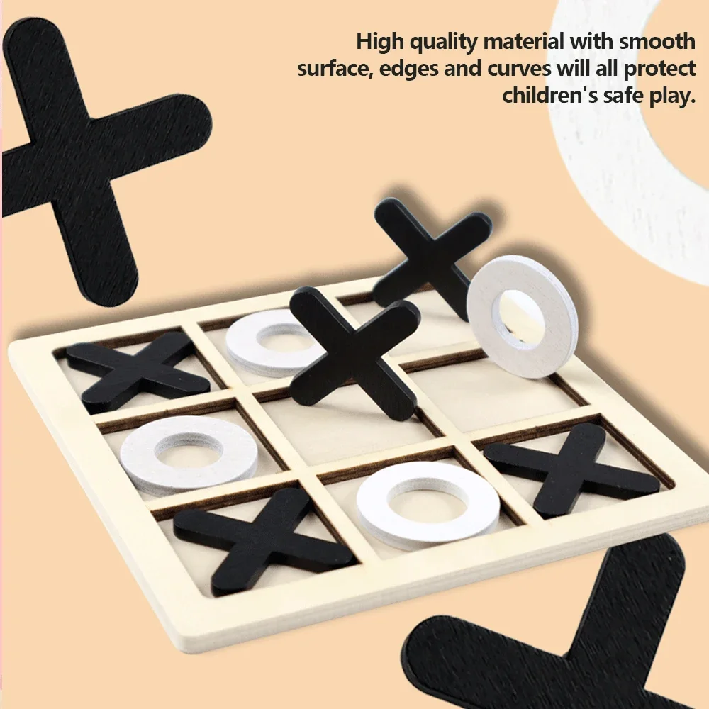 Wooden XO Tic Tac Toe Game Min - đánh giá và giá Board Game Idea