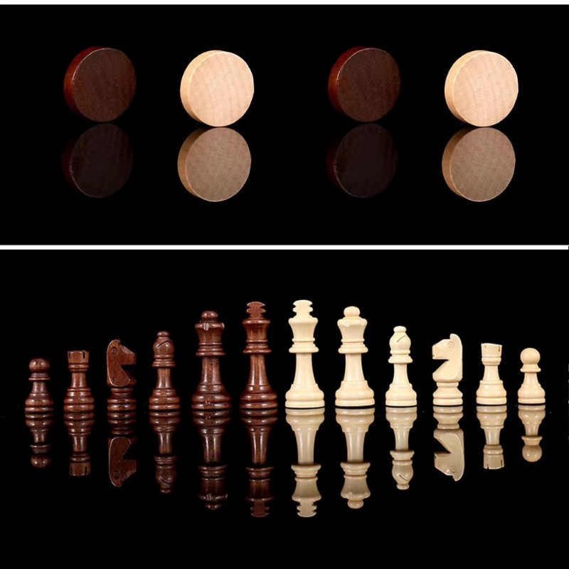 3 in 1 Wooden Chess Set Portab - đánh giá và giá Board Game Yearbook
