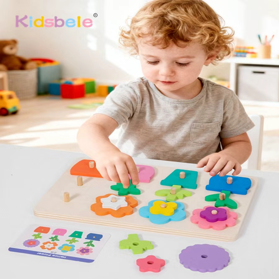 Montessori DIY Wooden Flower P - đánh giá và giá Board Game Nature