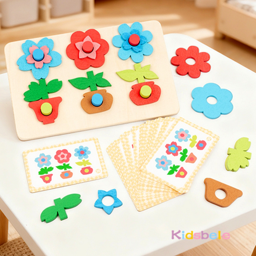 Montessori DIY Wooden Flower P - đánh giá và giá Board Game Nature