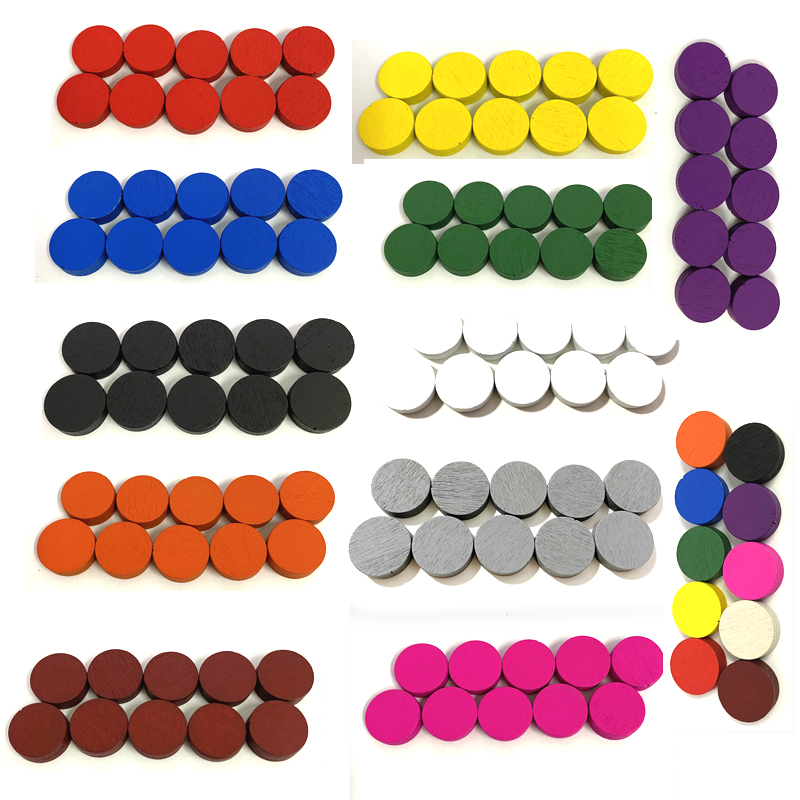50pieces 15*5MM 11 Colors Wood - đánh giá và giá Board Game Quoridor