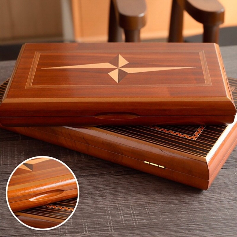 Solid Wood Backgammon 11-19 In - đánh giá và giá Board Game Quacks