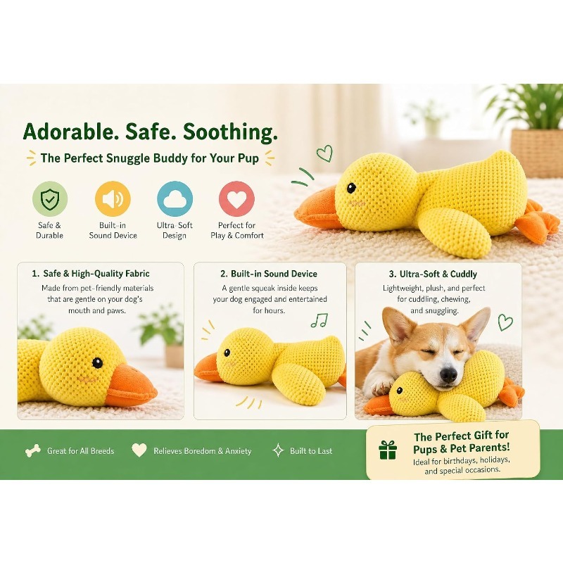 Piece Plush Calming Duck Dog T - đánh giá và giá Board Game Quacks