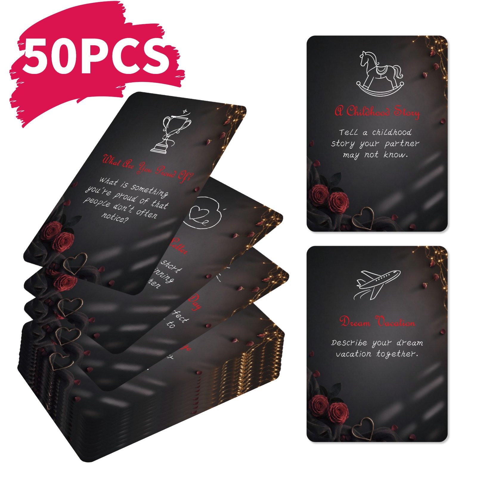 50Pcs Romantic Couple Challeng - đánh giá và giá Board Game For Couple
