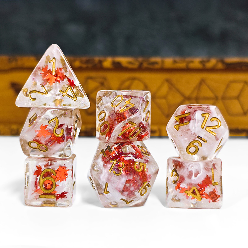7PCS DND Dices Transparent Res - đánh giá và giá Board Game Rpg