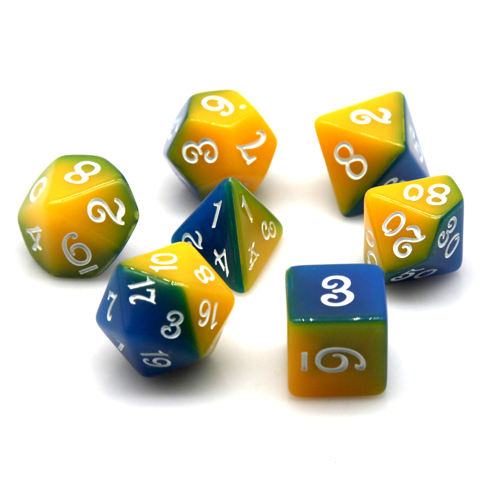 Blue & Yellow Dual Color Polyh - đánh giá và giá Board Game Rpg