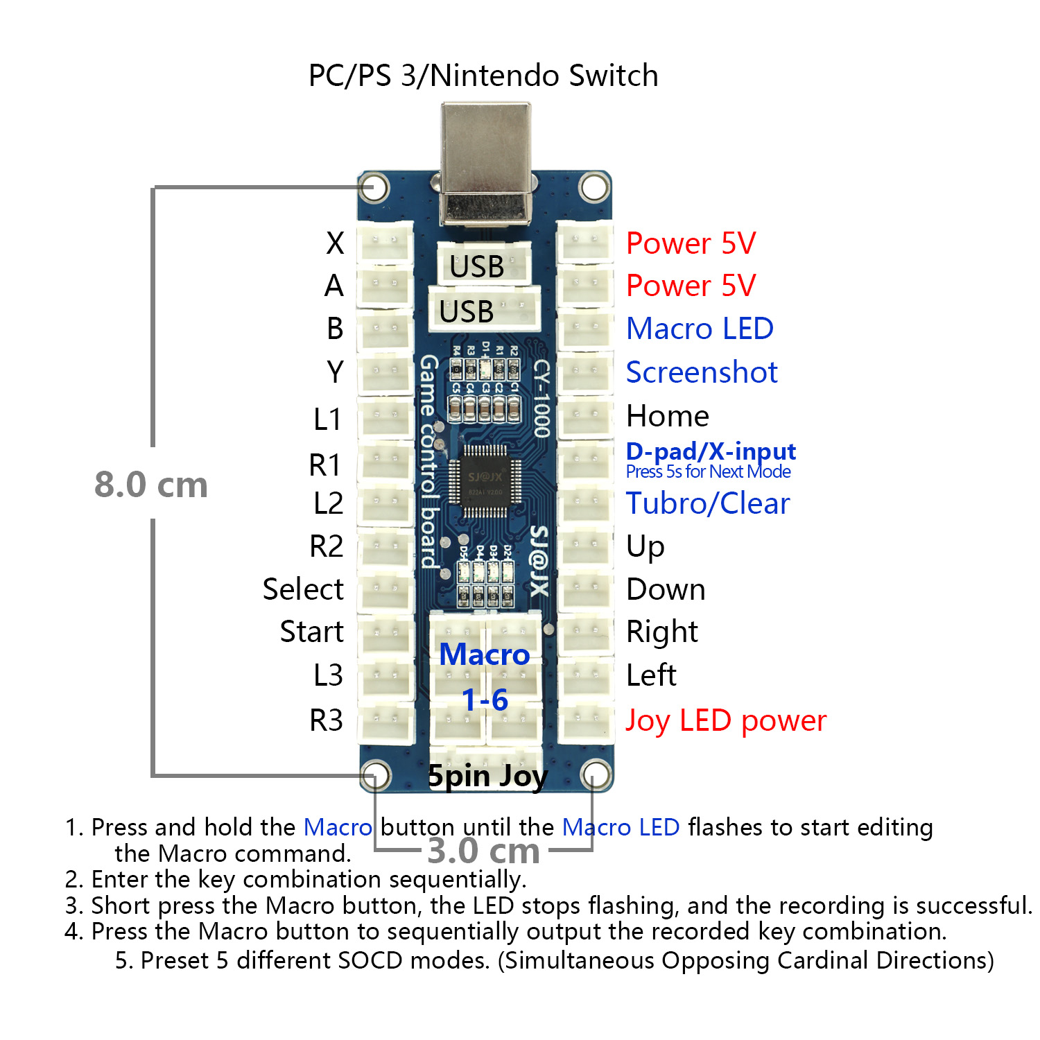 SJ@JX Arcade Game USB Encoder  - đánh giá và giá Board Game Nintendo Switch