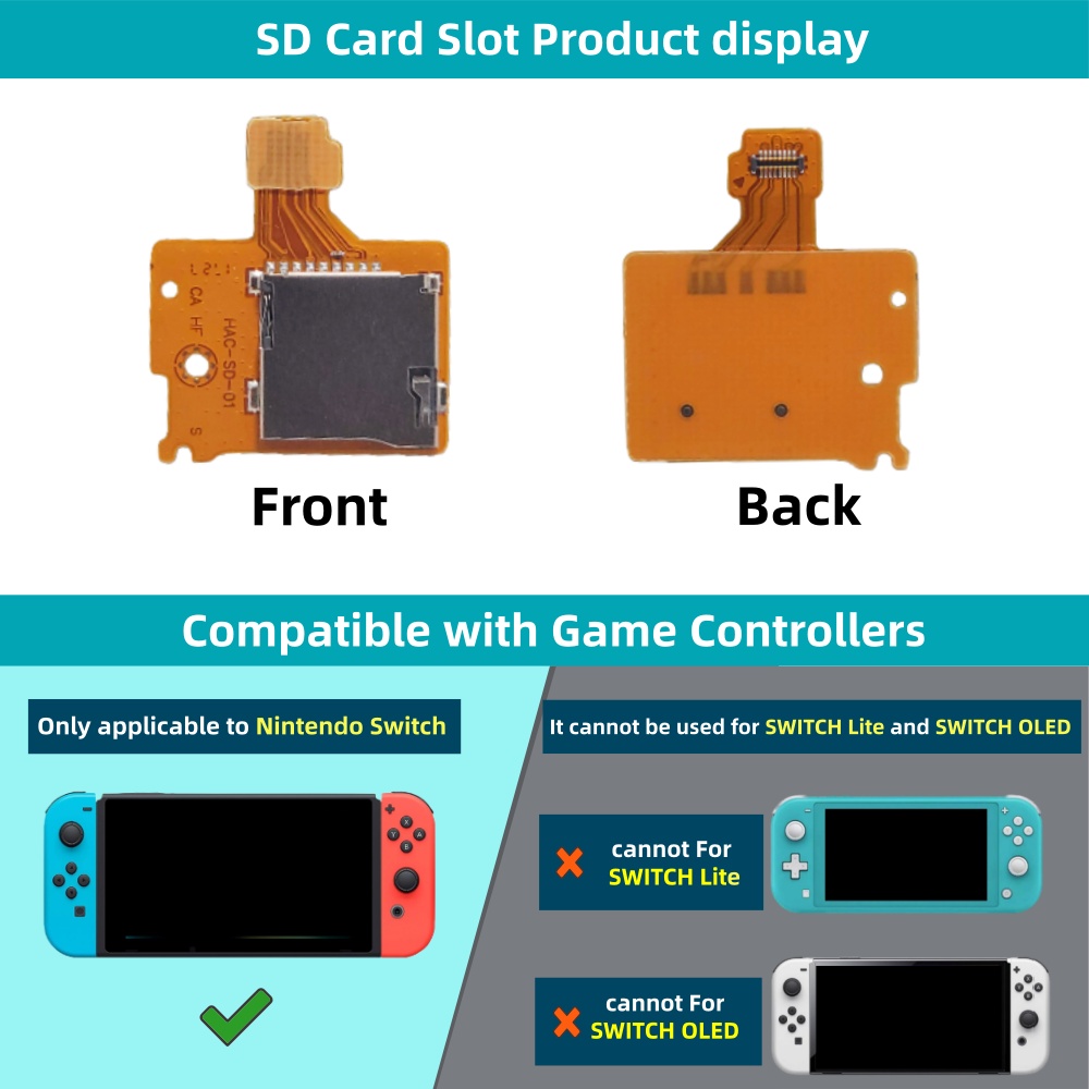 Replacement SD TF Card Slot So - đánh giá và giá Board Game Nintendo Switch